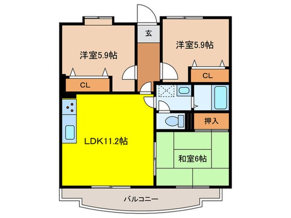 アネシス岡本の物件間取画像